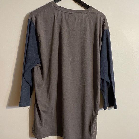 Fourstar Baseball Long Tee Grey Blue - Picture 2 of 4